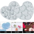 thumbnail image 4 of 2 Pieces Silicone Heart Diamond Mold, 9-Diamond 3D Silicone Heart Cake Mold, Heart Silicone Molds Muffin Mold for DIY Cakesicle Cake, Muffin Cups, Chocolate, Fondant (Blue Gray), 4 of 4