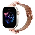 thumbnail image 3 of Dwitch Genuine Leather Band Compatible with Apple Watch Women 49mm 45mm 44mm 42mm(2024 series 10), Slim Leather Strap with D-Shape Metal Buckle for iWatch Series Ultra 10 9 8 SE 7 6 5 4 3 2 1,E, 3 of 6