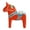 Red, variant on Dala Horse Statue, Hand-Carved Wooden Horse Figurine for Home Decor, Traditional Folk Art Ornament for Shelf, Desk, Living Room, Gift Idea