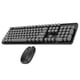 thumbnail image 1 of Combinación De Teclado Inalámbrico, Pequeño Teclado Inalámbrico De Rebote Y Mouse Con Rosa De Tapa Redonda De Punk Puro Puro, 1 of 7