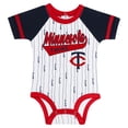 thumbnail image 2 of Newborn & Infant White Minnesota Twins Base Hitter Bodysuit, Bib & Bootie Set, 2 of 5