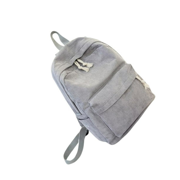 Grey velvet outlet backpack