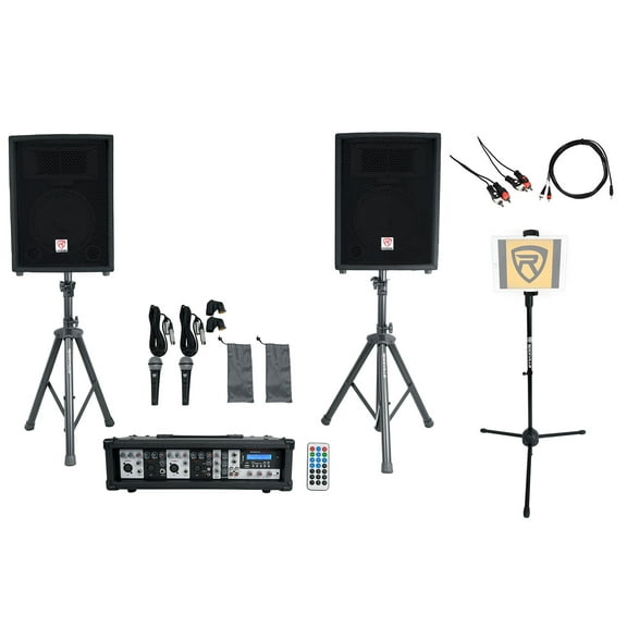 Rockville Dual 10" Android/iphone/ipad/Laptop/TV Youtube Karaoke Machine/System