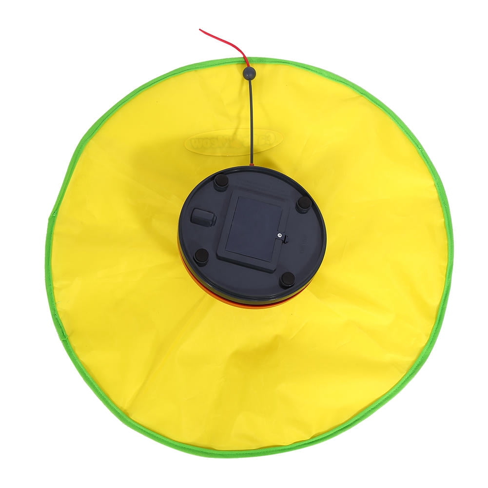 YAHHU Interactive Cat Meow Toy – 4 Speed Modes, Non‑Slip Base, Easy Clean, No Battery – Yellow