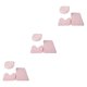 thumbnail image 5 of Wosthever Juego de 3 alfombras de baño de secado rápido con fondo antideslizante Textura Alfombras de baño de fácil limpieza Rosa claro Type1 NO1, 5 of 6