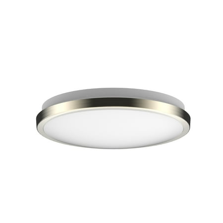 

DYMOND 10 LED Ceiling Light Flush Mount Dimmable Brushed Nickel Thin Ring 4000K