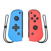 Wireless Controller For Nintendo Switch Joy-Con Console Left & Right, Wireless Joy pad Game Controller Alternative to NS With Turbo Vibration and Wrist Strap,Blue Red