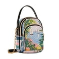 thumbnail image 7 of FORMRS Crossbody Bag for Women Quilted Travel Shoulder Cell Phone Purse with Chain Strap Handbag, Floral Seaside, 7 of 7