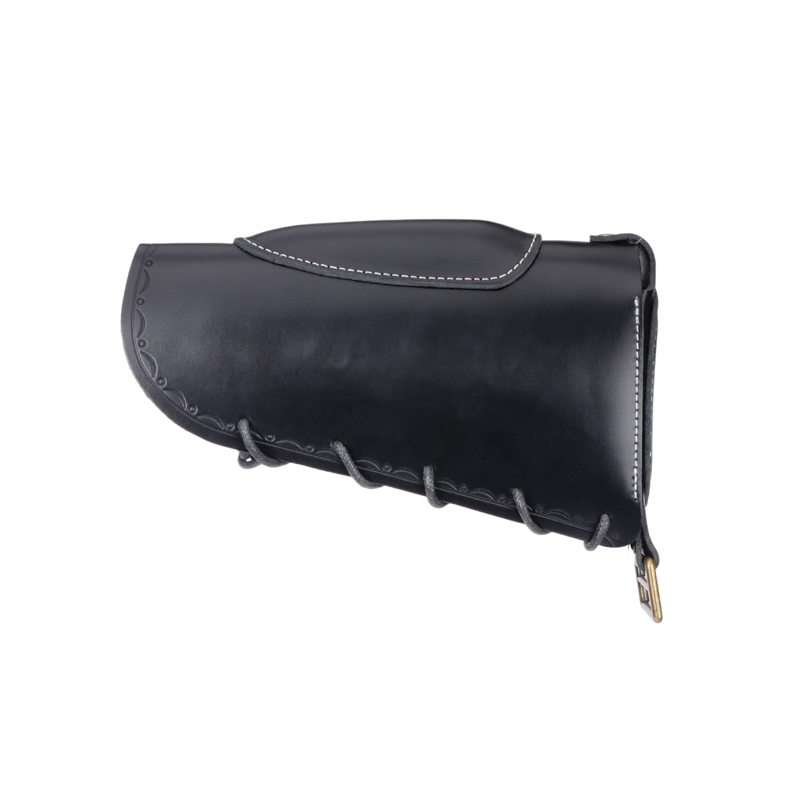 TOURBON Leather Recoil Pad  Extension Buttstock Cover -Black