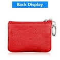 thumbnail image 3 of Women's Genuine Leather Coin Purse Mini Pouch Change Wallet with Keychain, 3 of 6