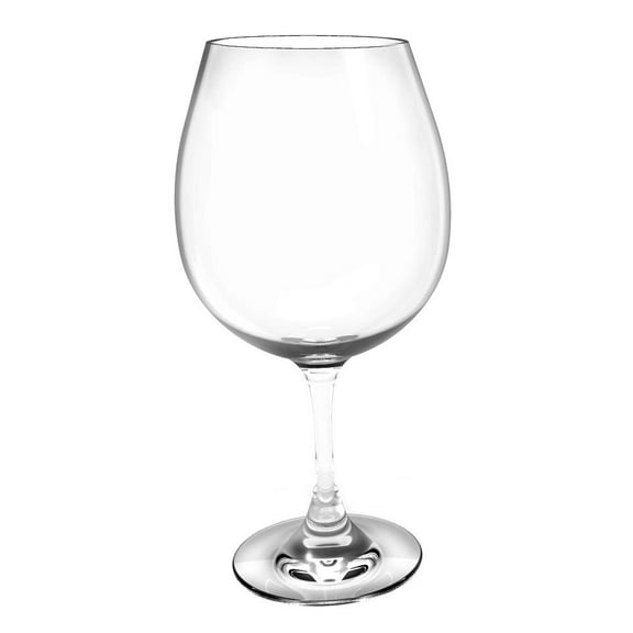 TrueCraftware- 25 oz Red Wine Glass Polycarbonate - Plastic Stem Wine Glass Plastic Cocktail Glass Toasting Glass Red or White Wine Glass for Gift Wine Tasting Wedding House Warming