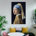 thumbnail image 6 of Johannes Vermeer Poster Girl with A&nbsp;Pearl Earring Picture Print Canvas Poster Wall Paint Art Posters Decor Modern Home Artworks Gift 12x18inch(30x45cm), 6 of 6