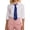 Blue, variant on HOWPAY Ties for Women Men Necktie Pre-Tied with Metal Chain Accessories Solid Color Adjustable Necktie for Uniform School Party Wedding Brick Red