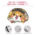 thumbnail image 5 of Kdxio Cute Cat Cartoon Print Shower Cap for Women,Elastic and Reusable,Double Waterproof Layers Bathing Hat, 5 of 9