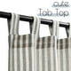 thumbnail image 2 of Cortinas de Cocina JINCHAN con Presillas, Lino 90cm Rayadas, 2 Paneles, 2 of 7