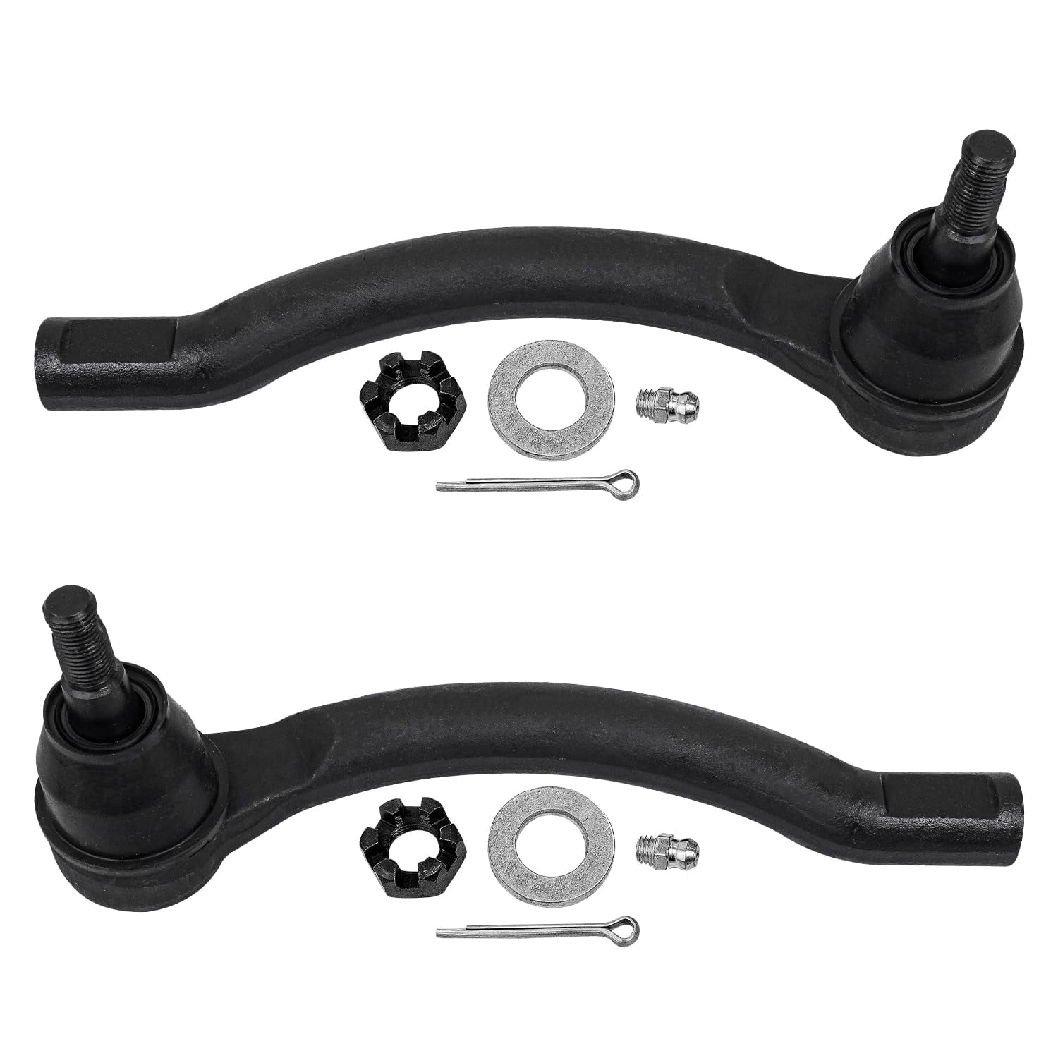 Detroit Axle - 8pc Front End Suspension Kit for 2013-2014 Nissan Altima, 2 Lower Control Arms with Ball Joints Assembly 2 Sway Bars 2 Tie Rods 2 Wheel Bearing Hubs Replacement
