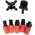 thumbnail image 2 of 1/2" Garden Sprinkler Drip Irrigation Nozzle 5 Head Misting Nozzles 360° Micro Irrigation System, 2 of 5