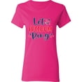 thumbnail image 3 of Inktastic 4th of July Let Freedom Ring with Stars Women's T-Shirt, 3 of 5