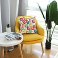 thumbnail image 2 of GZHJMY Easter Throw Pillow Covers Easter Eggs Rainbow Watercolor Sofa Decor Pillowcase Back Cushion Cover Spring Green Gift 20" × 20", 2 of 6