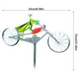 thumbnail image 3 of MOQIN Vintage Bike Metal Wind Spinner - 2024 New Cute Animal Yard Metal Windmills Garden Ornaments Decor Outdoor Metal Art Sculptures & Statues Decorations, 3 of 6