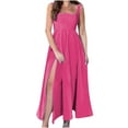thumbnail image 2 of Robes pour Femmes 2024 Été Surdimensionnée Robe Sans Manches à Col et Cheville Robe à Bretelles 50 % de Réduction!, 2 of 6