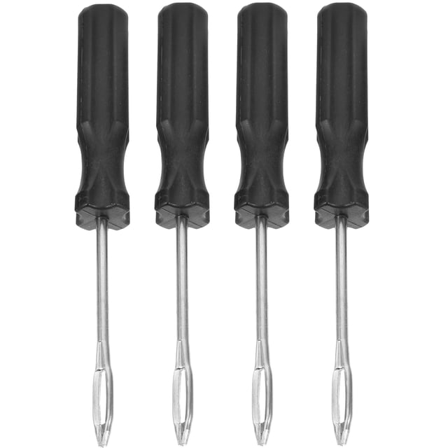 Outils de Réparation de Voiture Multicolores avec Aiguille de Bouchon de Pneu en Métal pour Réparations Fiables en Déplacement 4 Pcs