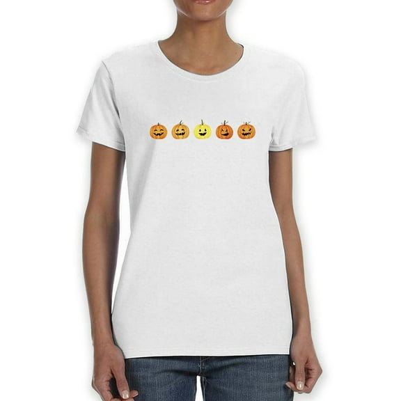 Pumpkins T-Shirt Women -Smartprints Designs, Female 4X-Large