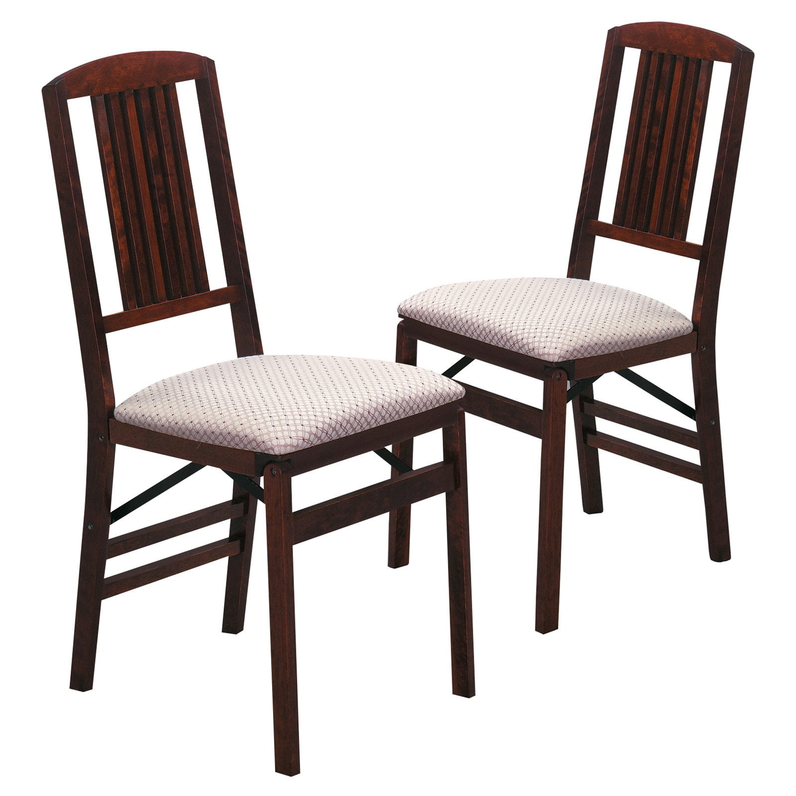 Stakmore Hardwood Simple Mission Folding Chair - Oak (2-Pack)