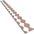 thumbnail image 6 of Ekena Millwork 94"H x 3/8"T Gypsum Adjustable Wood Decorative Slat Wall Panel Kit, Walnut (contains 14 Slats + 1 Straight Edge Starter Slat), 6 of 16