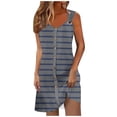 thumbnail image 2 of Ovzne Robes pour Femmes Robe pour Femme Robe de Vacances Printemps et Été pour Femmes Bouton Col en V Robe à Bretelles Robe pour Femmes Liquidation, 2 of 5