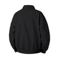 thumbnail image 4 of IWRICH Men's Bomber Lined Jacket Oversize Lightweight Casual Windbreaker Full Zip Coat with Pockets Black L, 4 of 4