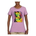 thumbnail image 2 of Colorful Woman Marilyn Monroe Pop Culture Womens Graphic T-Shirt, Light Pink, X-Large, 2 of 3