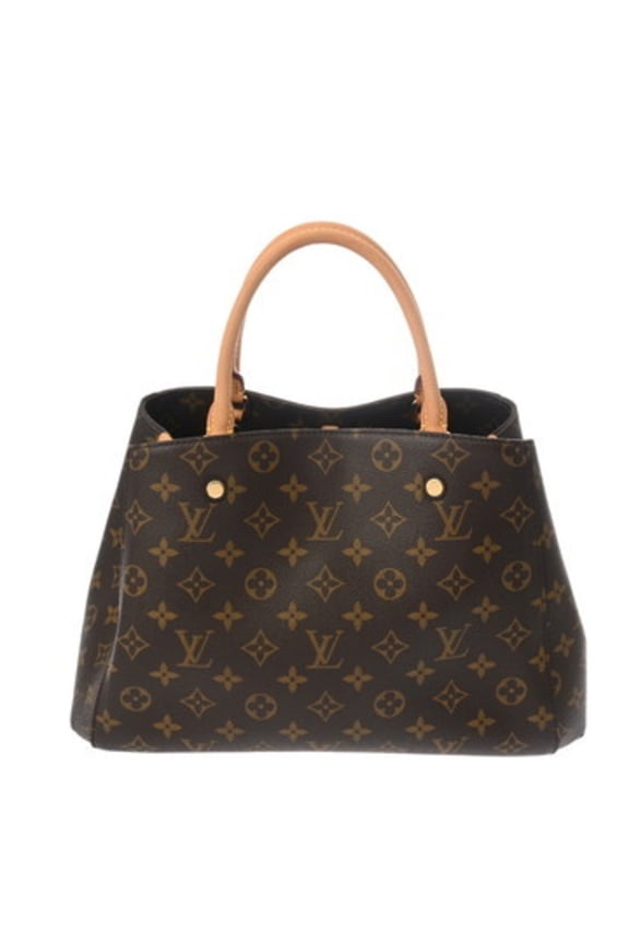 Pre-Owned LOUIS VUITTON Monogram Montaigne MM Brown M41056 Women's Canvas Handbag (Good)