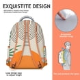 thumbnail image 5 of Chic Bohemian College Backpack - 17" Heavy Duty Oxford Fabric, Tribal Print Daypack, Roomy Water-Resistant Bag for Women & Men, 5 of 6
