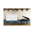 thumbnail image 2 of Luxor Mobile Double Sided Music Dry-Erase Whiteboard 72" x 48" (MB7248MM), 2 of 2