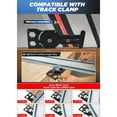thumbnail image 2 of Black Aluminum Alloy Adjustable Angle Track Saw Guide with 19 Precise Angle Stops (45°, 30°, 25°, 15°, -15°, -25°, -30°, -45°) - Parallel Edge Support for Stable Cutting, Compatible with Fes, MAK,, 2 of 6