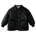 thumbnail image 6 of Kids Winter Jackets No Hood Thick Quilted Puffer Coat with Pockets for Boys Girls 3-15 Years Warm Outerwear (3-4 Years, Black), 6 of 7