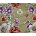 thumbnail image 4 of oneOone Polyester Lycra Light Olive Green Fabric Leaves|Lotus & Rose Floral Sewing Craft Projects Fabric Prints By Yard 56 Inch Wide, 4 of 4