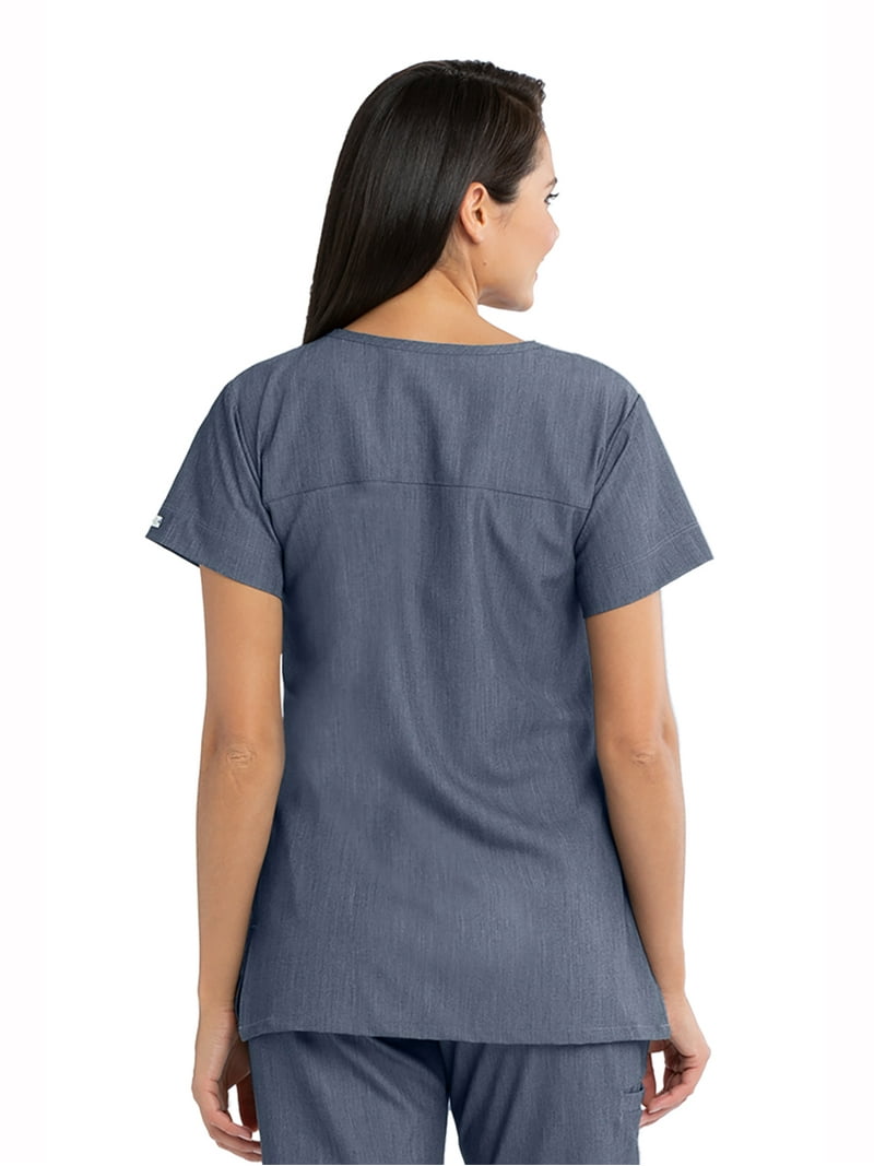 Barco Grey's Anatomy Signature 2121 Women's Two Pocket Notch Yoke