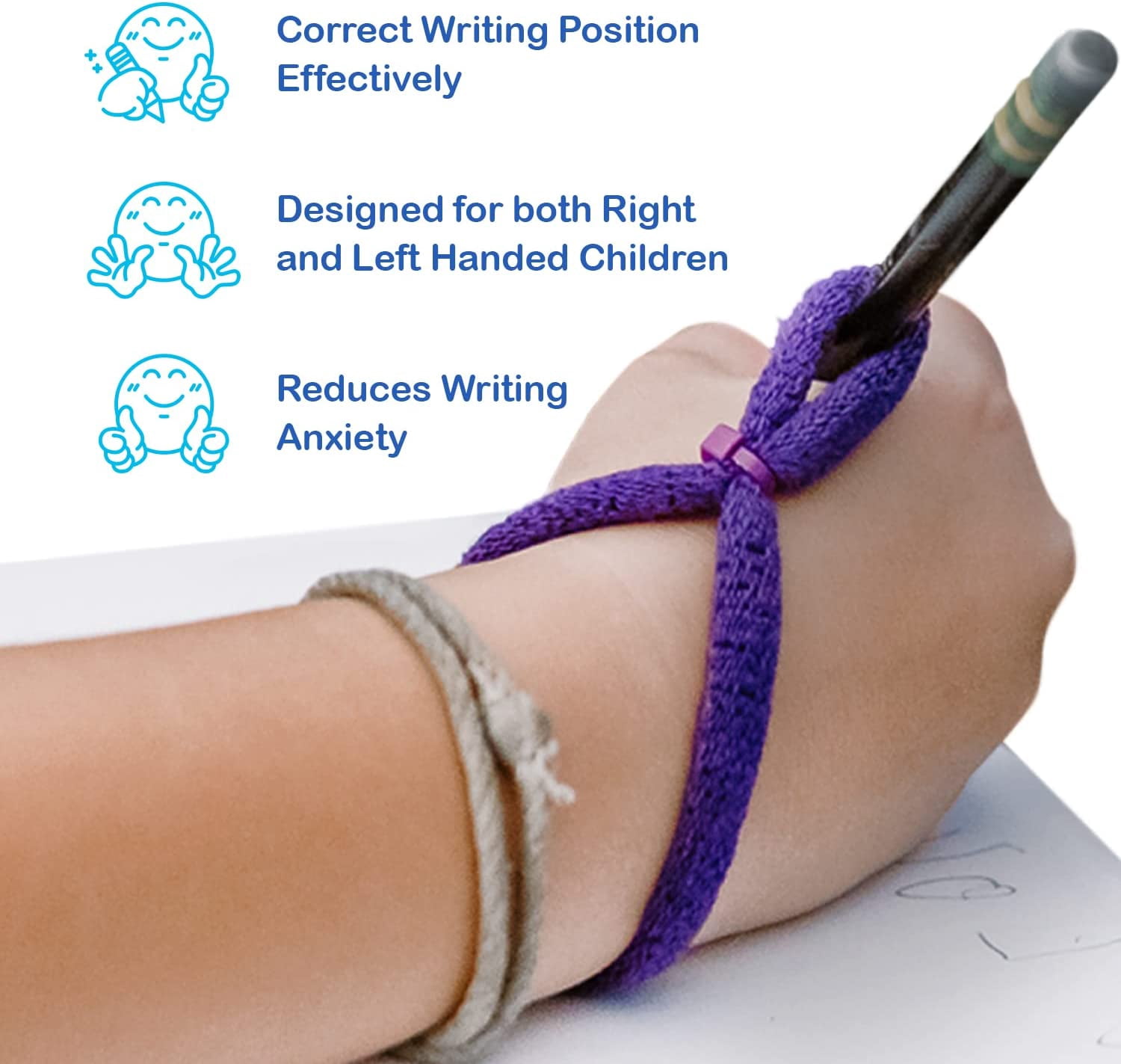 The Original OT Invented & Patented SportWriter, Hand Made in The USA, Handwriting Aid for a Proper Tripod Grip, Finger Position & Better Penmanship. Great for Kindergarten Age & Up (4 Pack)