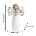 thumbnail image 4 of Angel Of Friendship,sculpted Hand-painted Memorial Figure Gifts For Pet Lovers -, 4 of 4