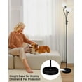 thumbnail image 6 of Standing Lamps with 3Pcs 3000K G9 Bulbs Stepless Black Dimmable Floor Lamp with Stable Base 3-Lights Modern Design Mid Century Floor Lamp for Living Room/Bedroon/Office, 6 of 16