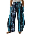 thumbnail image 2 of WJHWSX Women's Pants,Casual Pants for Women,Straight Leg Pants Women,Pockets,Fitted,Printed,Ployester,Mint Green,S(US:4), 2 of 5