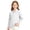 #A09-White, variant on Girls Uniform Shirts Size 10 Long Sleeve Pique Polo Shirt with Collar Button Up Boys Uniform Shirts Moisture-Wicking Comfort Girls Golf Shirt