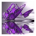 thumbnail image 2 of Cuadros Decorativos Kit de mosaico de bricolaje Taladro redondo completo Pintura de diamante Dibujo de arte 5D Mariposa púrpura Ndcxsfigh Nuevos Originales, 2 of 8