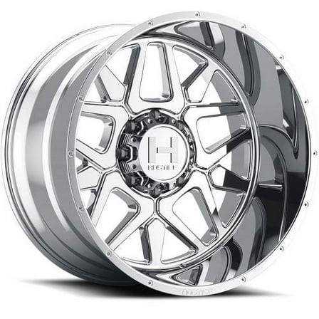 22x10 Hostile H128 Diablo Armor Plated (Chrome) Wheel 8x170 (-25mm)