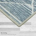 thumbnail image 4 of Washable Skid-Resistant Accent Rug Geometric Blue/Grey 24" x 48", 4 of 9