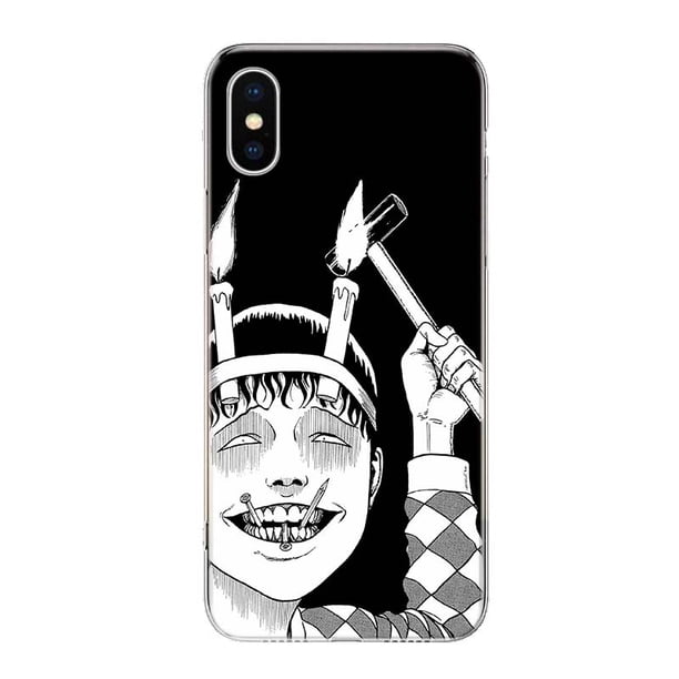 Junji Ito-funda de teléfono con diseño de Terror para iPhone, carcasa con diseño de Terror, para modelos 11, 14 Pro Max, 13, 12 Mini, 6 X, 8, 6S, 7 Plus, XS + XR, 5S, SE Fivean unisex
