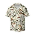 thumbnail image 6 of Kdxio Men's Hawaiian Shirt for Men Short Sleeve Shirt Mushroom Garnish Summer Casual Holiday Beach Button Down T-Shirts, 6 of 7