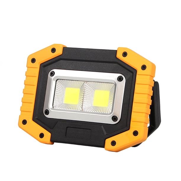 Luz de trabajo LED recargable Luz de trabajo portátil Lumen Luz de trabajo recargable Banco de energía incorporado para exteriores, reparación de máquinas, campamentos, sitios de trabajo...